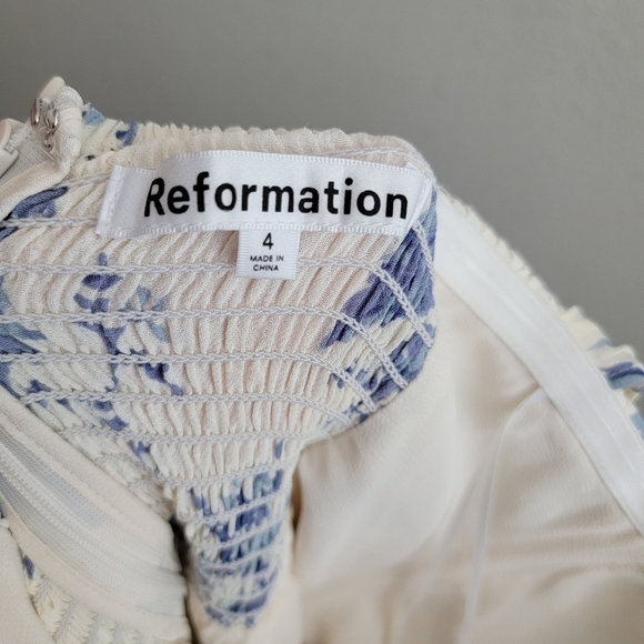 Reformation Jayde Dress in Lupine size 4 NWT - Picture 11 of 14